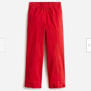 NEW! NEVER WORN! - J Crew Astrid Wide Leg High Rise Chino Pant in Holiday Red